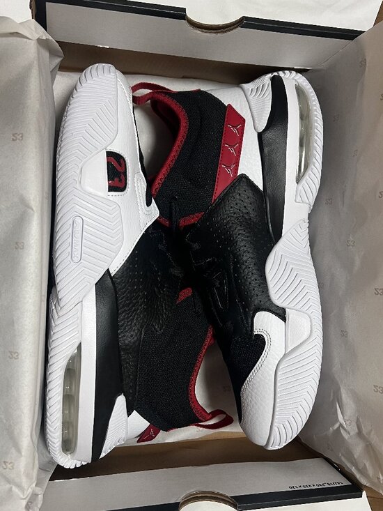 Jordan stay loyal 2 black basketball shoes men size 10 black/white/red main image 2